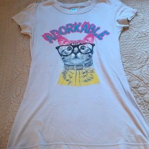 Cute kitty fitted tee 😻😻